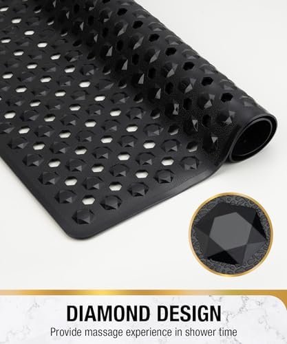 HITSLAM Shower Mat Anti Slip, Square Bath Mat - Image 5
