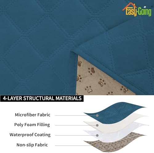 Easy-Going Waterproof Cushion Covers Set, Quilted Stretch 2-Piece Sofa Seat - Image 4