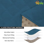 Easy-Going Waterproof Cushion Covers Set, Quilted Stretch 2-Piece Sofa Seat - Image 4