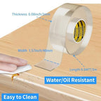 Clear Edge Protector Strip, 2 Pack x 1.57in x 9.84FT - Image 2