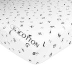 American Baby Company Cotton Fitted Crib Sheet 52x28" - Image 5
