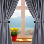 CroBlissful 4 Pcs Adhesive Curtain Holdbacks No Drill Window Hook - Image 5