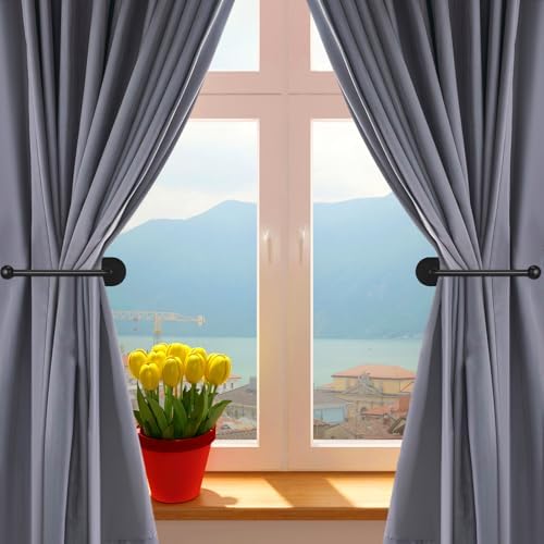 CroBlissful 4 Pcs Adhesive Curtain Holdbacks No Drill Window Hook - Image 5