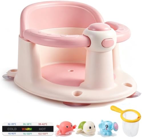 Baby Bath Seat for Babies 6 Months & Up, Temperature Alert Baby Bathtub Seat by Unknown
