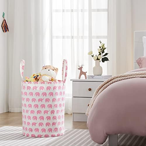 Baby Laundry Basket Nursery Hamper - Image 3
