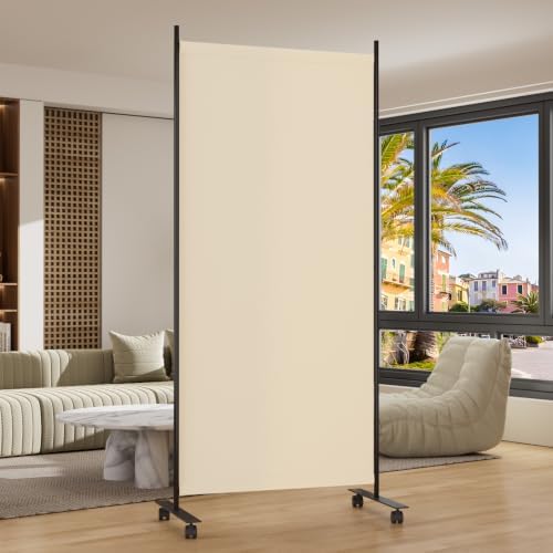 Room Divider 34'' Wide Folding Room Divider Panel by HOMSCREENER