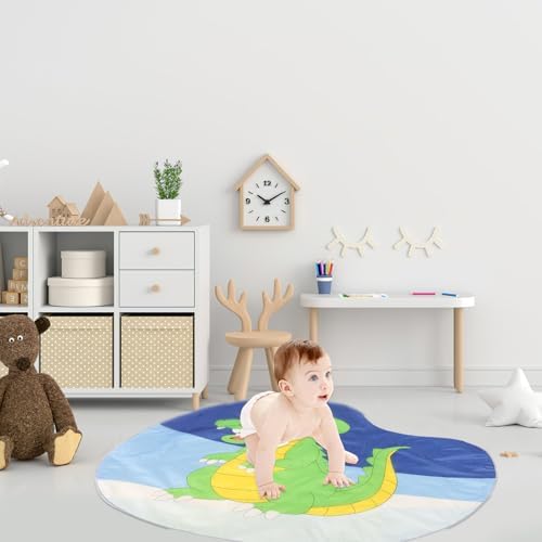 Non-Slip Play Mat for High Chair Floor Protection Splash-Resistant Rug - Image 2