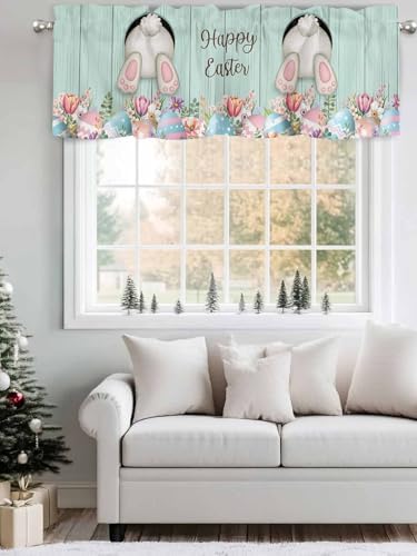 Happy Easter Valances Kitchen Curtains - Image 4