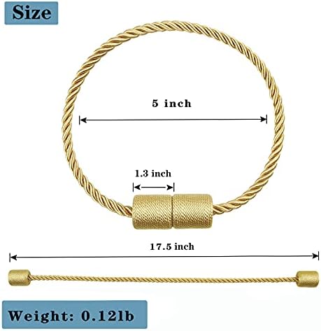 Magnetic Curtain Tiebacks Holdbacks Decorative Tie Backs - Image 3