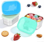 Tanjiae 3×8oz Small Stainless Steel Snack Containers by Tanjiae