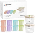 Baby Food Storage Containers, Glass Baby Food Jars & Silicone Cups by Plodon