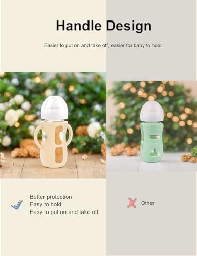 4-Pack Silicone Sleeves for Philips Avent Glass Bottles 4 & 8 oz - Image 3