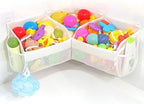 KPH bath toy storage， Say goodbye to the chaos of bath toys -3 compartments by Unknown