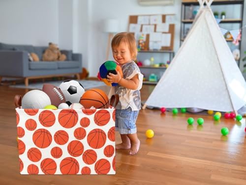 NTAOHAMPER Rectangular Basketball Storage Basket, Storage Bin - Image 2