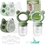 Baby Breastmilk Popsicle Molds & Baby Fruit Feeder, Infant Food Freezer Tray by WAJIAYON