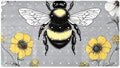 Shower Mat Non Slip 26.8 x 15.1 Inches, Bee Floral Bathtub Mat Shower Stall Mats by Anna+Cowper
