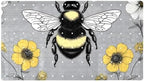 Shower Mat Non Slip 26.8 x 15.1 Inches, Bee Floral Bathtub Mat Shower Stall Mats by Anna+Cowper