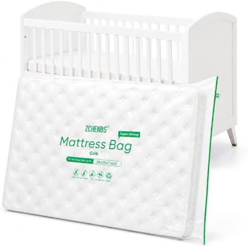 ZCHENBS® - Crib Mattress Bags for Moving, Waterproof Mattress Storage Bag by ZCHENBS