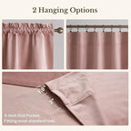 StangH Dusty Rose Valance for Windows 52x18 Inch, 1 Panel - Image 4