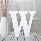 AOCEAN 4 Inch White Wood Letters Unfinished Wood Letter by AOCEAN