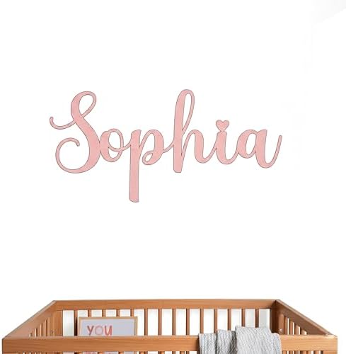 Custom Wood Name Sign For Nursery, 1/3 INCH THICKNESS, Boho Nursery Sign by MONTOJOY-WoodenToys