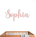 Custom Wood Name Sign For Nursery, 1/3 INCH THICKNESS, Boho Nursery Sign by MONTOJOY-WoodenToys