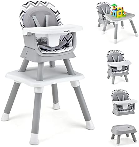 BABY JOY Baby High Chair, 8 in 1 Convertible Highchair by BABYJOY