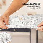 2pk Mini Crib Sheets Fitted 38x26 Pack N Play Mattress Sheet - Image 6