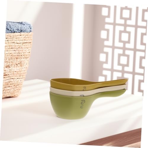 FOMIYES 3pcs Plastic Bath Water Scoop Set Thickened Long Handle Water Ladle - Image 4