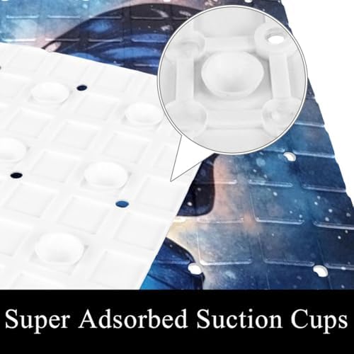Bath Tub Shower Mat, Washable Bathtub Floor Mats, Suction Cups and Drain Holes - Image 3