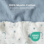 Konssy Muslin Bassinet Sheets for Baby Boys and Girls, 2 Pack - Image 3