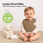 KeaBabies 8-Pack Organic Baby Bibs - Image 2