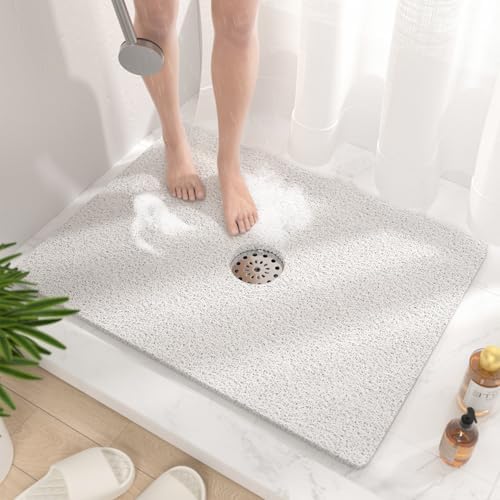 HITSLAM Shower Mat, 32 x 24 Inch Non Slip Bath Mat by HITSLAM