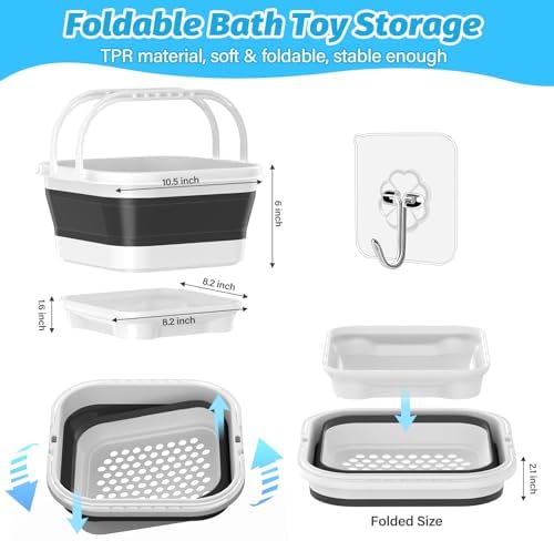 Anivia Foldable Bath Toy Storage Organizer - Image 3