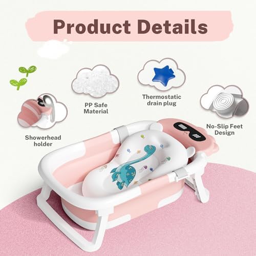 AVIDOR Baby Bathtub, Collapsible Bathtub - Image 2
