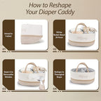 DUHEL Diaper Caddy Organizer - Image 3