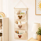 3-Pocket Hanging Wall Organizer, Safari Animal Print Over Door Storage - Image 2