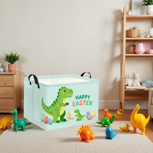 Rectangular Easter Basket Baby Girl Basket Fabric Storage Bin Organizer Box - Image 5