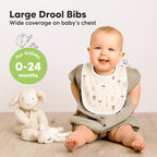 KeaBabies 8-Pack Organic Baby Bibs - Image 2