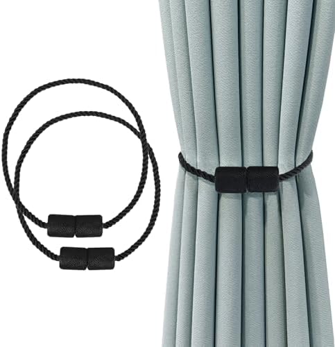 ZUFECY Cylinder Magnetic Curtain Tiebacks by ZUFECY