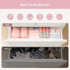 Criusia Drawer Organizer Clothes, 21 Pack Dresser Organizer - Image 3
