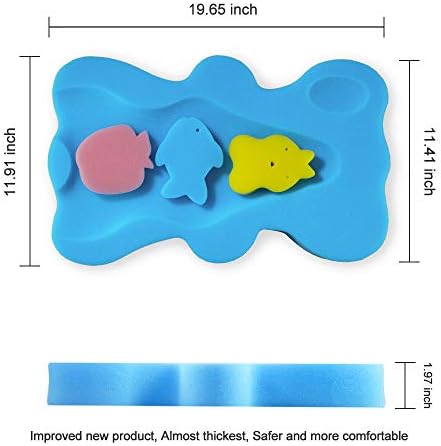 Soft Infant Bath Sponge Skid Proof Baby Bath Mat Newborn - Image 4