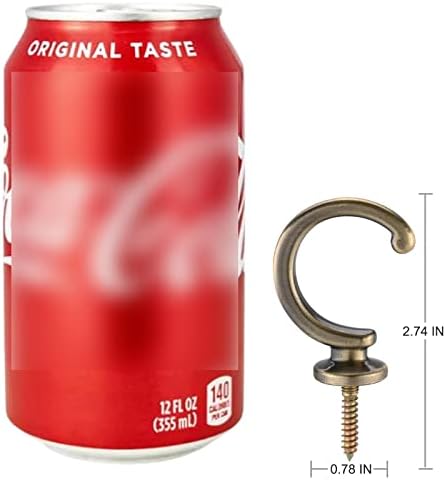 DeSS 2 Pack Curtain Holdbacks Curtain Tiebacks Hooks Wall Mounted Curtain Hooks - Image 7