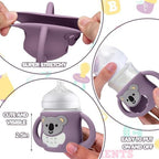 BUSOHA 3 Pack Silicone Sleeves for Avent Baby Bottles - Image 3
