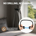 Hion Magnetic Curtain Tiebacks Black 2pcs, Curtain Holdbacks Hooks Holders - Image 5