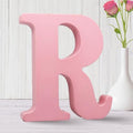 AOCEAN 6 Inch Pink Wood Letters Unfinished Wooden Letters by AOCEAN