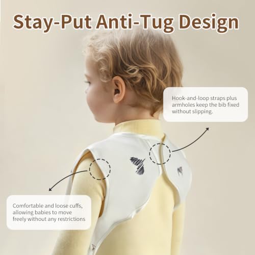 Baby Bibs for Eating, Baby Smock bib - Image 2
