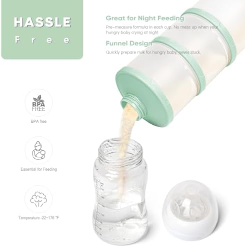 Termichy Stackable Formula Dispenser Portable: Milk Powder Container to go - Image 5