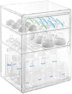 ERTIUANIO Baby Bottle Organizer – 3 Tier Acrylic Bottle Storage Organizer by ERTIUANIO