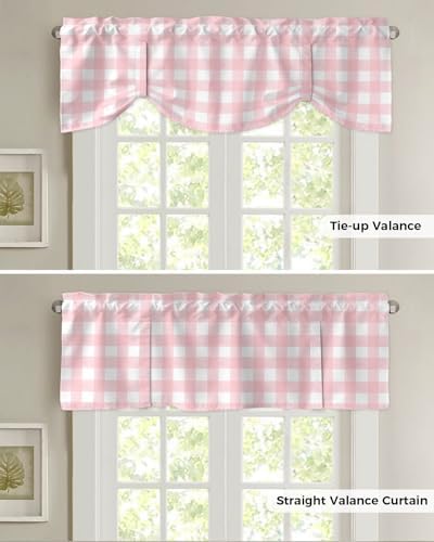 Christmas Blackout Tie Up Valance Curtains - Image 5